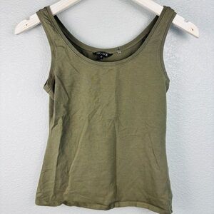 NIC+ZOE olive green Women's Tank Top casual undershirt